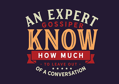 out of a conversation