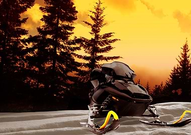 Pine Tree Winter Landscape