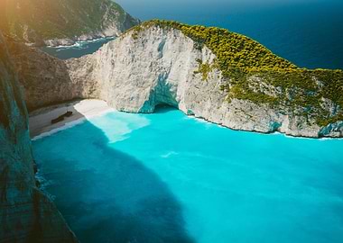 Navagio Beach With Shipwre