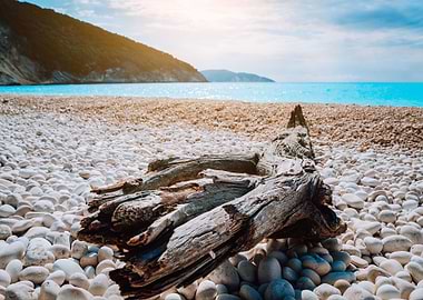 Scenic View Of Myrtos Beac