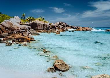 Low Tide On Paradise Beach