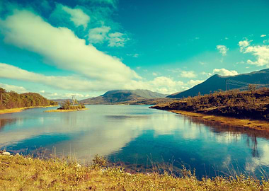 Mountain Lake Nature Scand