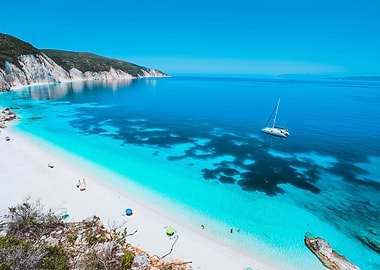Lonely White Catamaran Yac