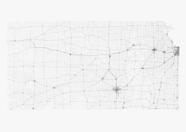 Roads of Kansas Map
