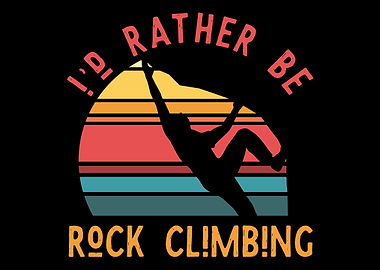 Rock climbing climber