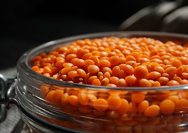 red lentils in a bowl
