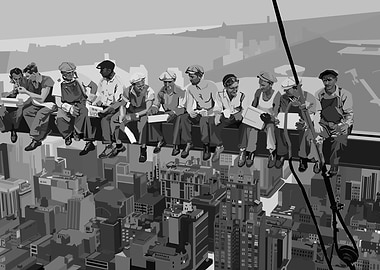 Lunch Atop Skyscraper