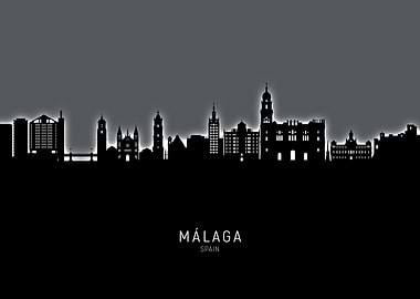 Malaga Skyline Spain