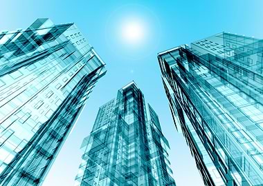 3D abstract building