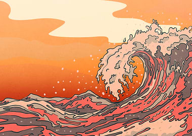 Big Wave 2 Tranquil Sunset