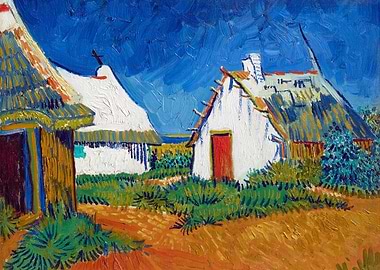 Three White Cottages