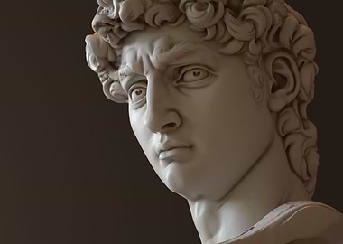 Bust David sculpture 1