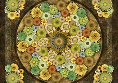 Mandala Stone Flowers