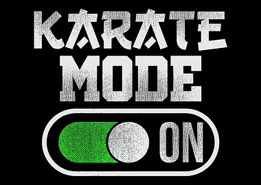 Button On Funny Karate