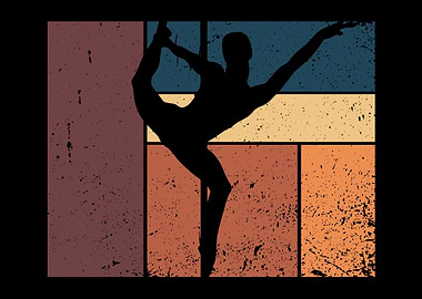 Retro Pole Dancing Dancer