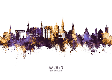 Aachen Skyline Deutschland