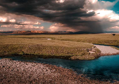 A lake in Kyrgyzstan