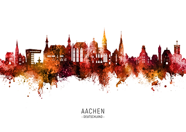 Aachen Skyline Deutschland