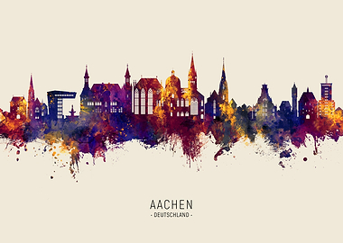 Aachen Skyline Deutschland