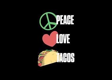 Retro Peace Love Tacos