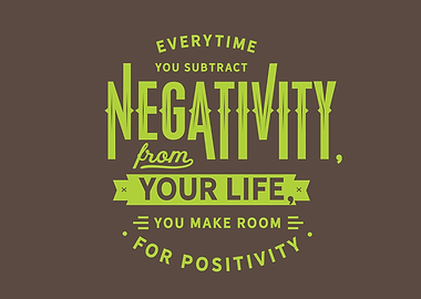 Everytime you subtract