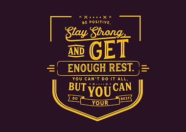 you can do your best