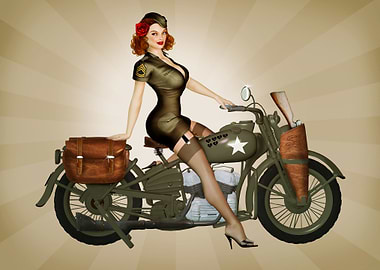 Sgt Davison Military Pinup