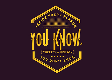 theres a person you dont