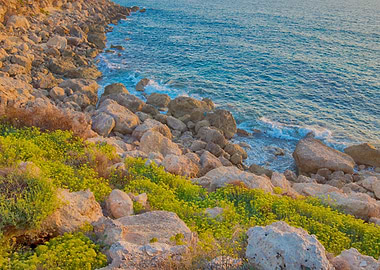 island of Crete rocks