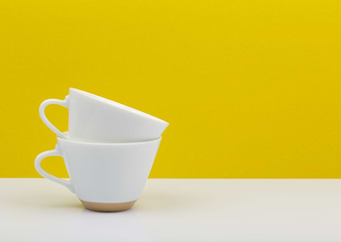 White coffee cups