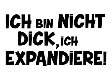 Nicht dick