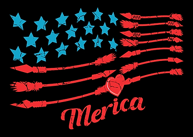 Arrow Flag Merica US Citi