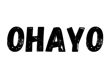 Ohayo Japanese Typographic