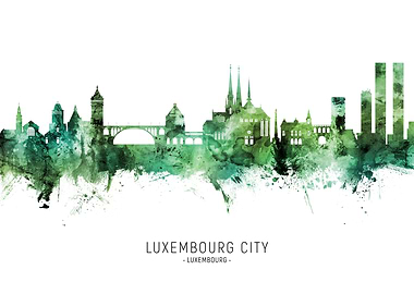 Luxembourg City Skyline