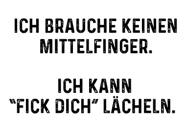 Ich brauche keinen Mittelf