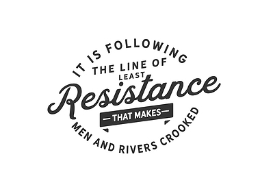 It is following the line