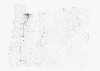 Roads of Oregon Map