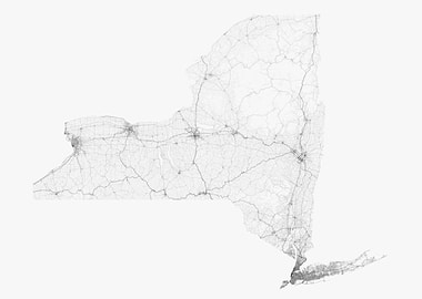 Roads of New York Map