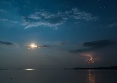 Lightning in the night