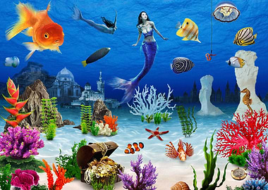 Sea bottom Ocean Mermaid 2