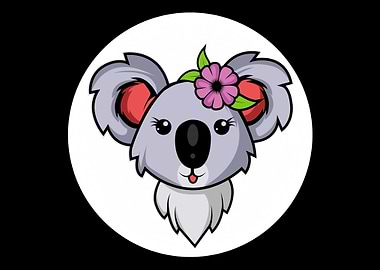 Koala Flower Cute Animal L