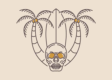 Aloha Summer Skull 2