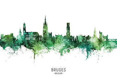Bruges Skyline Belgium