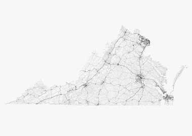 Roads of Virginia Map