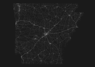 Roads of Arkansas Map