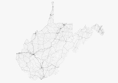 Roads of West Virginia Map