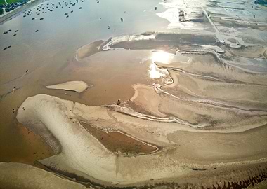Sandbank in the morning
