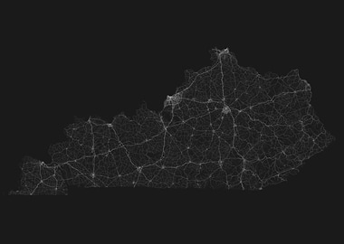 Roads of Kentucky Map