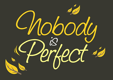 Nobody is Perfect Poster