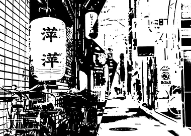 japan town scenery ripped